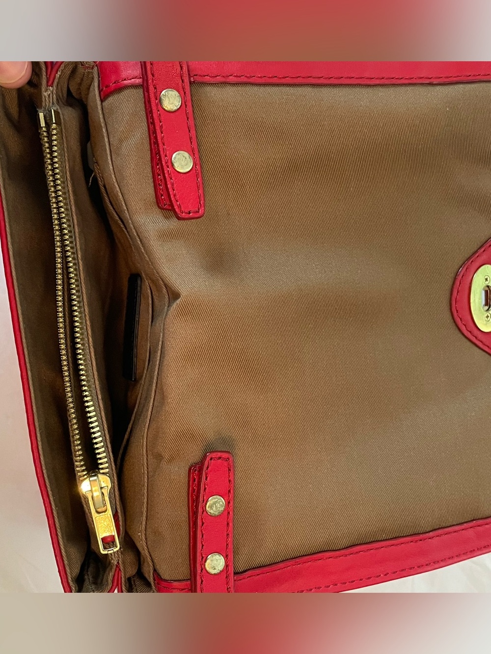 J. Crew Red Leather Crossbody Bag - Picture 4 of 10